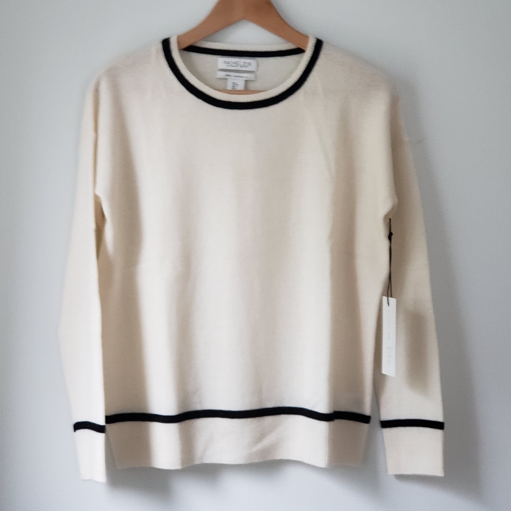 rachel zoe 100% cashmere crew neck sweater